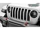 T-REX Grilles Billet Series Round Grille Insert; Silver (18-23 Jeep Wrangler JL w/o TrailCam, Excluding Rubicon 392)
