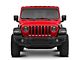 T-REX Grilles Torch Series Grille Insert with Chrome Studs and LED Lights; Black (18-23 Jeep Wrangler JL w/o TrailCam, Excluding Rubicon 392)