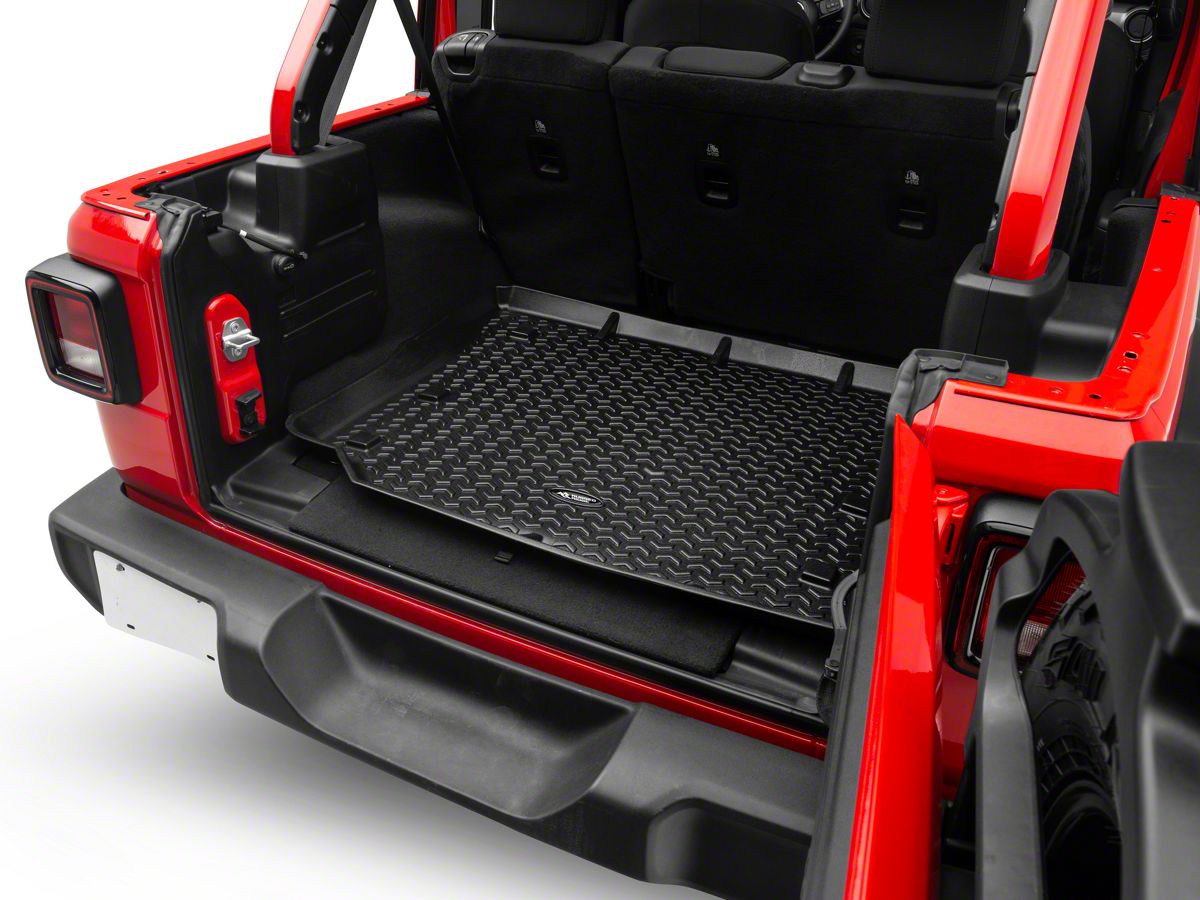 Rugged Ridge Jeep Wrangler All-Terrain Cargo Liner; Black  (18-23 Jeep  Wrangler JL 4-Door, Excluding 4xe) - Free Shipping