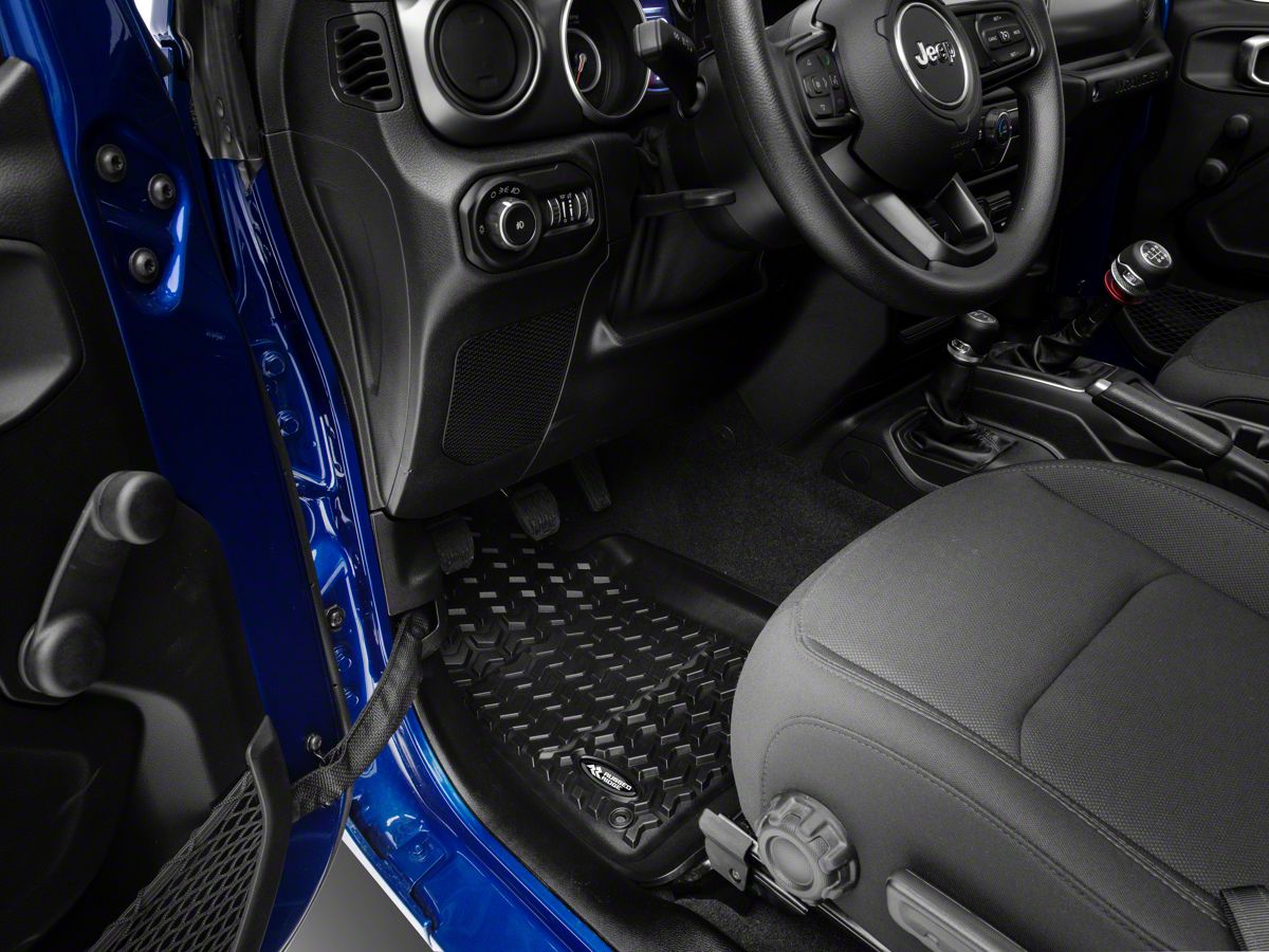Rugged Ridge Jeep Wrangler All Terrain Front Floor Mats Black