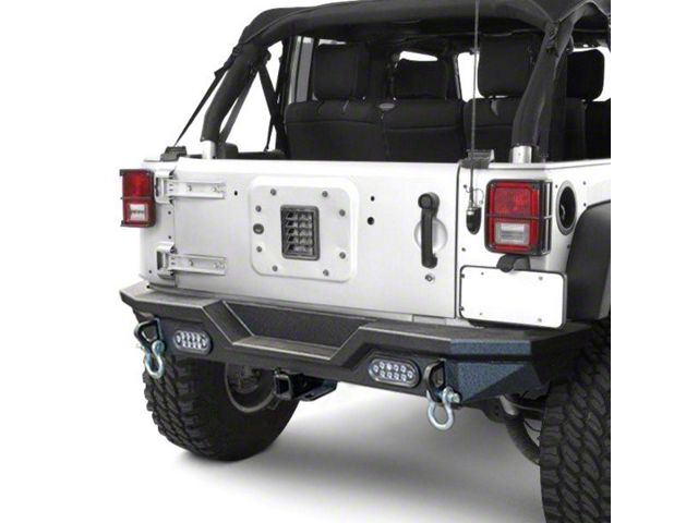 DV8 Offroad High Clearance Rear Bumper with LED Lights (18-23 Jeep Wrangler JL)