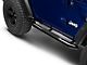 RedRock 3-Inch Round Curved Side Step Bars; Semi-Gloss Black (18-24 Jeep Wrangler JL 2-Door)