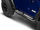 RedRock 3-Inch Round Curved Side Step Bars; Textured Black (18-24 Jeep Wrangler JL 2-Door)