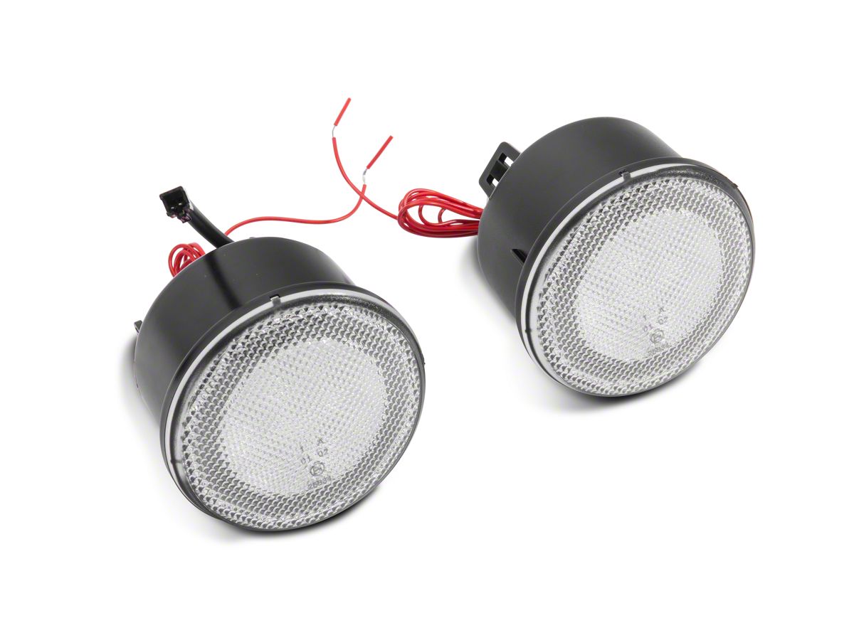 Raxiom Jeep Wrangler Axial Series LED Turn Signals with Halo; Clear J127016  (07-18 Jeep Wrangler JK) - Free Shipping