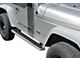 4-Inch iStep Running Boards; Hairline Silver (87-06 Jeep Wrangler YJ & TJ, Excluding Unlimited)