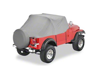 Bestop All-Weather Trail Cover; Charcoal (76-91 Jeep CJ7 & Wrangler YJ)