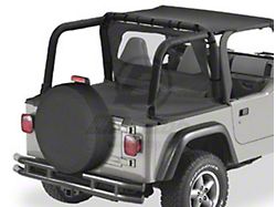 Bestop Duster Deck Cover; Black Denim (97-02 Jeep Wrangler TJ w/ Hard Top)