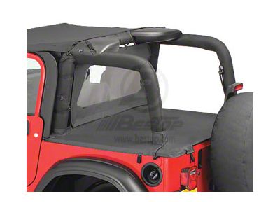 Bestop Duster Deck Cover; Black Denim (03-06 Jeep Wrangler TJ w/ Hard Top, Excluding Unlimited)