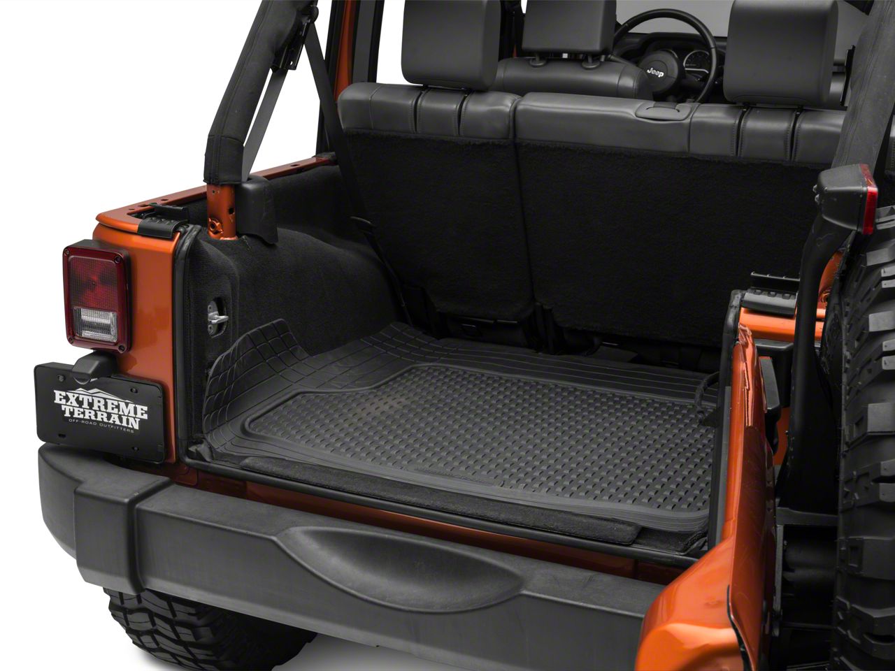 Weathertech Jeep Wrangler AVM TrimtoFit Cargo Liner; Black 11AVMCB (Universal; Some Adaptation