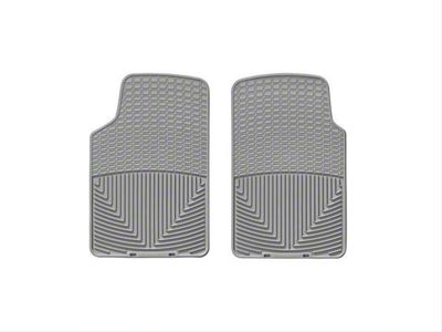 Weathertech All-Weather Front Rubber Floor Mats; Gray (87-06 Jeep Wrangler YJ & TJ)