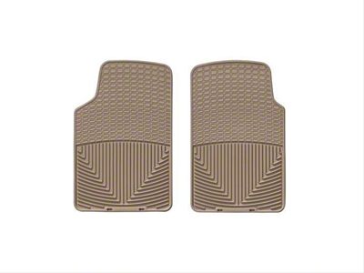 Weathertech All-Weather Front Rubber Floor Mats; Tan (87-06 Jeep Wrangler YJ & TJ)