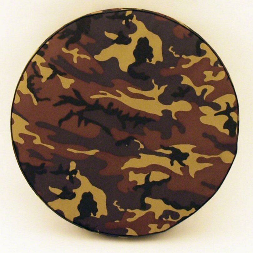 Jeep Wrangler Spare Tire Cover; Camouflage (66-18 Jeep CJ5, CJ7 ...