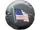 American Flag Spare Tire Cover with Camera Port (18-24 Jeep Wrangler JL)