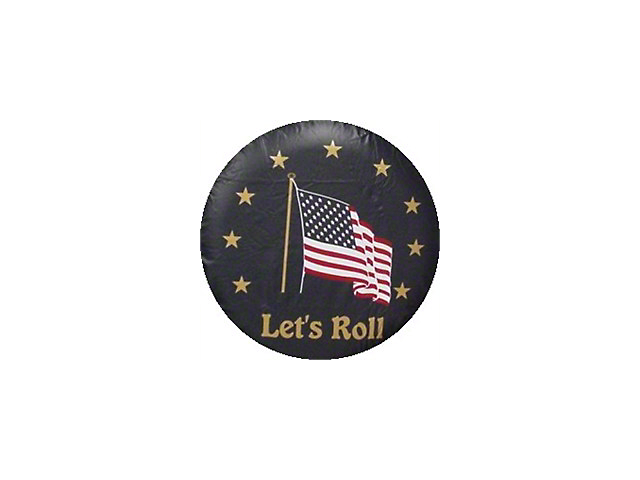 Let's Roll Spare Tire Cover with Camera Port; Black (18-23 Jeep Wrangler JL)