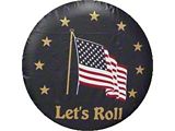 Let's Roll Spare Tire Cover with Camera Port; Black (21-26 Bronco)