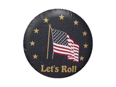 Let's Roll Spare Tire Cover with Camera Port; Black (21-24 Bronco)