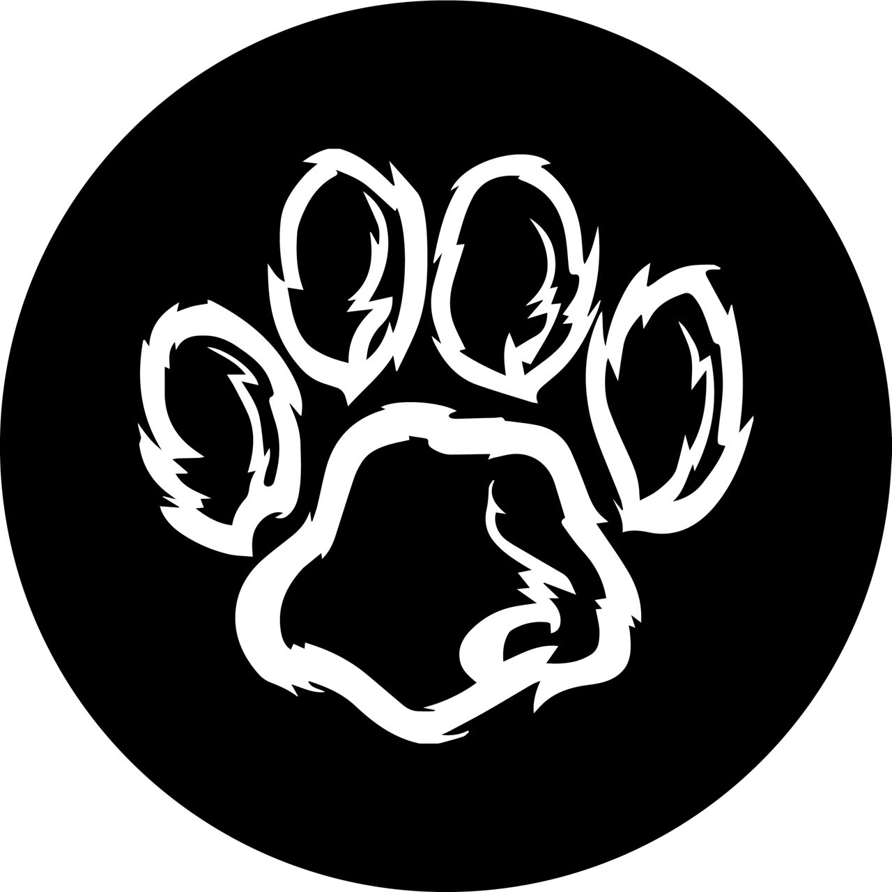 Jeep Wrangler Dog Paw Print Spare Tire Cover (66-18 Jeep CJ5, CJ7 ...