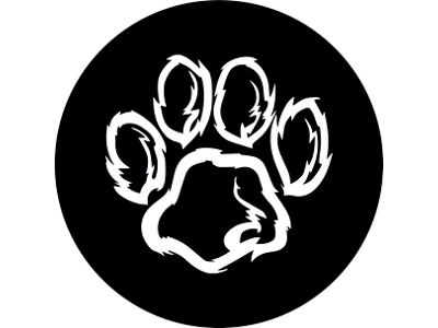 Dog Paw Print Spare Tire Cover with Camera Port (18-23 Jeep Wrangler JL)