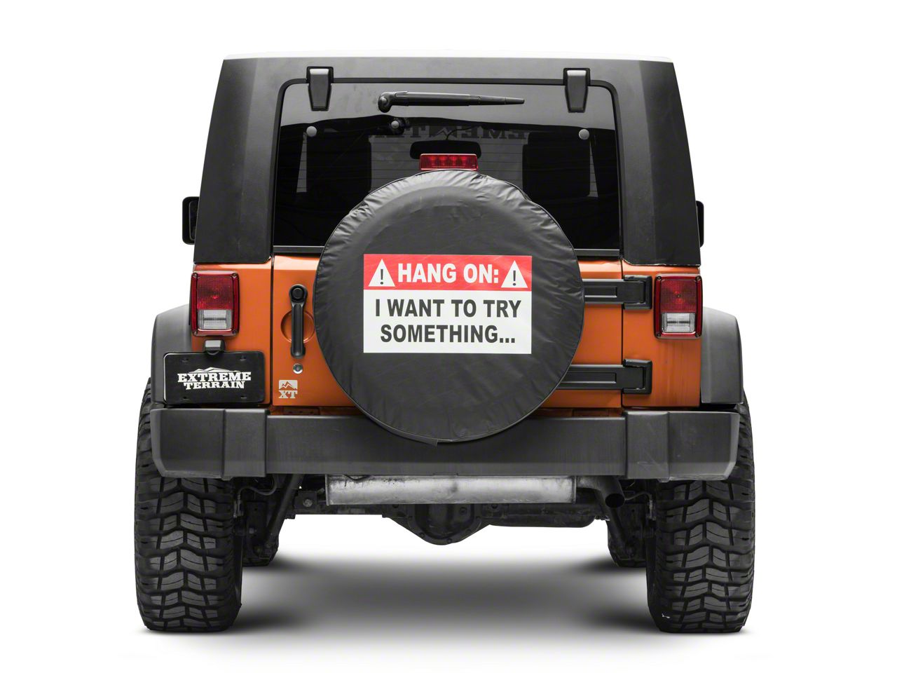 Jeep Wrangler Hang On, I Want To Try Something Spare Tire Cover (66-18 Jeep  CJ5, CJ7, Wrangler YJ, TJ  JK)