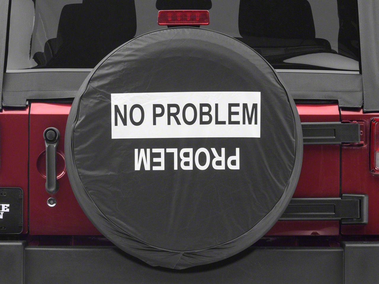 Jeep Wrangler No Problem/Problem Spare Tire Cover (66-18 Jeep CJ5, CJ7,  Wrangler YJ, TJ  JK)