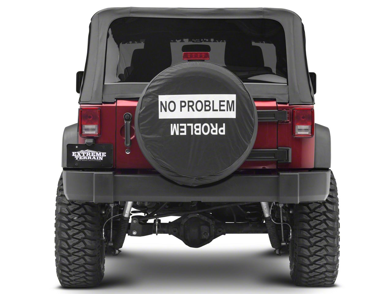 Jeep Wrangler No Problem/Problem Spare Tire Cover (66-18 Jeep CJ5, CJ7, Wrangler  YJ, TJ  JK)