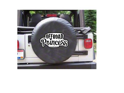 White Off-Road Princess Spare Tire Cover with Camera Port (21-24 Bronco)