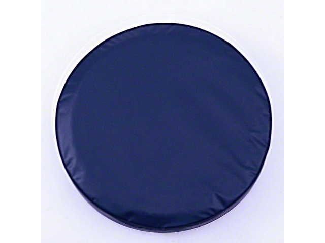 Spare Tire Cover with Camera Port; Solid Navy Blue (18-23 Jeep Wrangler JL)