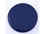 Spare Tire Cover with Camera Port; Solid Navy Blue (18-26 Jeep Wrangler JL)