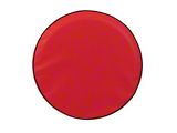 Spare Tire Cover with Camera Port; Solid Red (18-24 Jeep Wrangler JL)