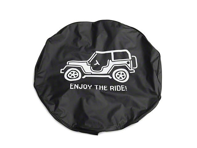 Enjoy the Ride Spare Tire Cover with Camera Port (18-23 Jeep Wrangler JL)