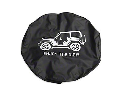 Jeep Wrangler Enjoy the Ride Spare Tire Cover with Camera Port (18-23 Jeep  Wrangler JL) - Free Shipping