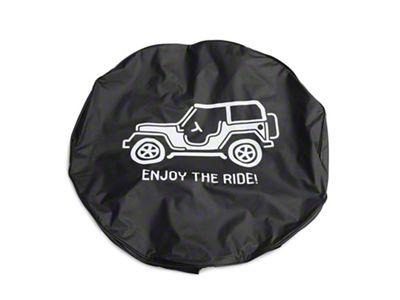 Enjoy the Ride Spare Tire Cover with Camera Port (18-24 Jeep Wrangler JL)