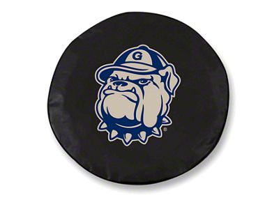 Georgetown University Spare Tire Cover with Camera Port; Black (18-24 Jeep Wrangler JL)