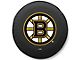Boston Bruins Spare Tire Cover with Camera Port; Black (18-24 Jeep Wrangler JL)