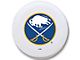Buffalo Sabres Spare Tire Cover with Camera Port; White (18-24 Jeep Wrangler JL)