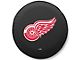 Detroit Red Wings Spare Tire Cover with Camera Port; Black (18-24 Jeep Wrangler JL)