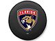 Florida Panthers Spare Tire Cover with Camera Port; Black (18-24 Jeep Wrangler JL)