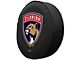 Florida Panthers Spare Tire Cover; Black (66-18 Jeep CJ5, CJ7, Wrangler YJ, TJ & JK)