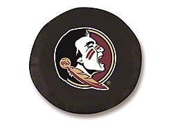 Florida State University Head Spare Tire Cover with Camera Port; Black (18-24 Jeep Wrangler JL)
