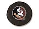 Florida State University Head Spare Tire Cover with Camera Port; Black (18-24 Jeep Wrangler JL)