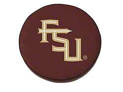 Florida State University Script Spare Tire Cover; Burgundy (66-18 Jeep CJ5, CJ7, Wrangler YJ, TJ & JK)