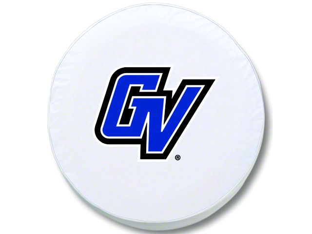 Grand Valley State University Spare Tire Cover; White (66-18 Jeep CJ5, CJ7, Wrangler YJ, TJ & JK)