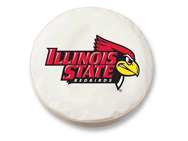 Illinois State University Spare Tire Cover with Camera Port; White (18-23 Jeep Wrangler JL)