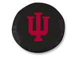 Indiana University Spare Tire Cover with Camera Port; Black (18-26 Jeep Wrangler JL)