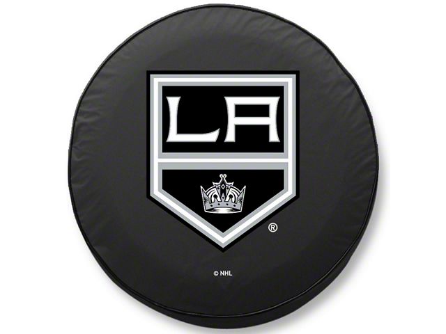 Los Angeles Kings Spare Tire Cover with Camera Port; Black (18-24 Jeep Wrangler JL)
