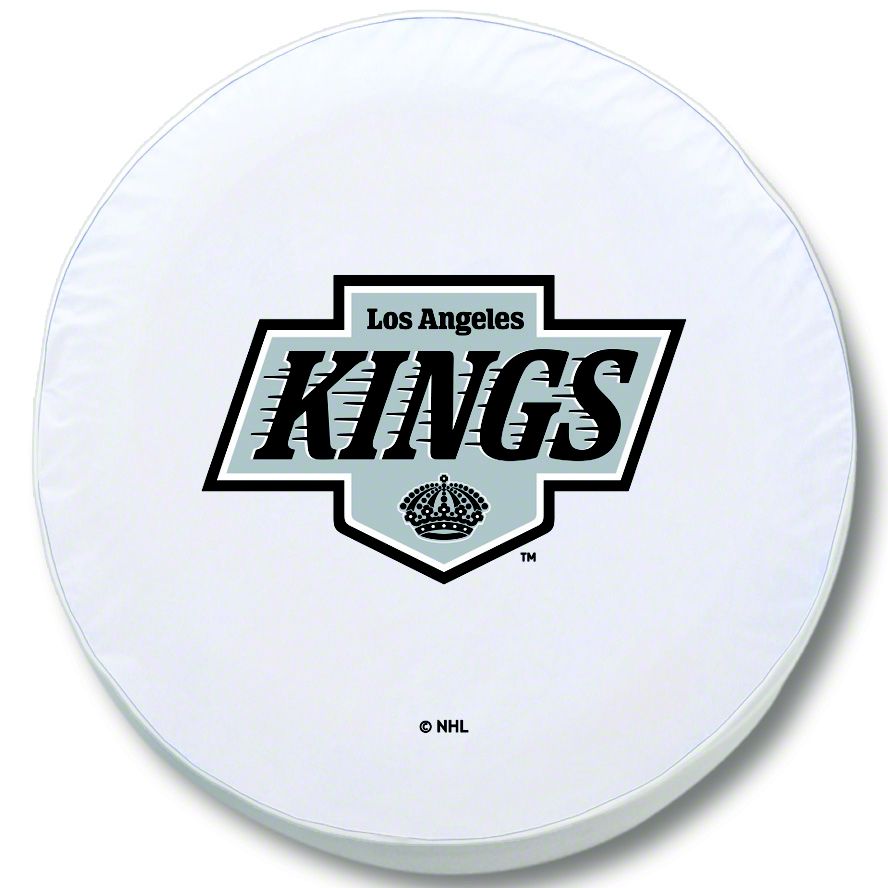 Los Angeles Kings Spare Tire Cover with Camera Port; White (18-23 Jeep Wrangler JL)