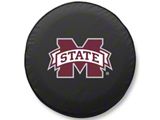 Mississippi State University Spare Tire Cover with Camera Port; Black (18-26 Jeep Wrangler JL)