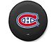 Montreal Canadiens Spare Tire Cover with Camera Port; Black (18-24 Jeep Wrangler JL)