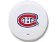 Montreal Canadiens Spare Tire Cover with Camera Port; White (18-24 Jeep Wrangler JL)