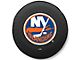 New York Islanders Spare Tire Cover with Camera Port; Black (18-24 Jeep Wrangler JL)